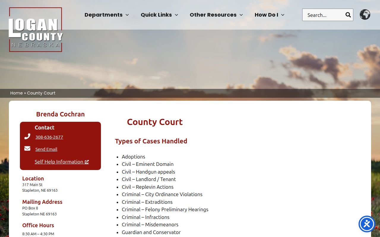Logan County Court limited schedule for active warrant questions