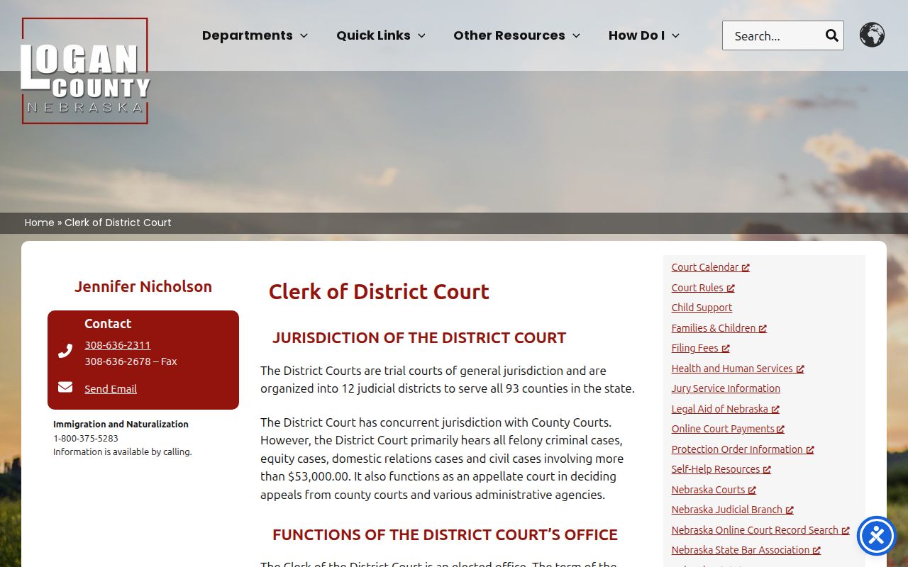 Logan District Court criminal record route for arrest warrants